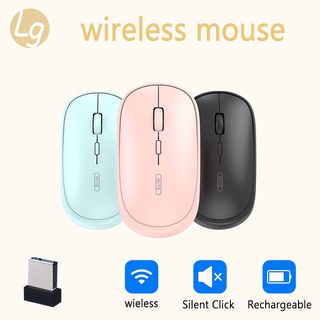 LG SM900 ไร้สาย มีแบตในตัว เม้าส์ Silent Wireless Mouse Charcoal 1000 DPI (เมาส์ไร้สาย เสียงเงียบ)