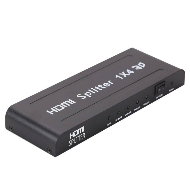 เอดดีเอ็มไอ HDMI splitter 1x4 เข้า1ออก4จอ FULL HD 3d รูปที่ 2