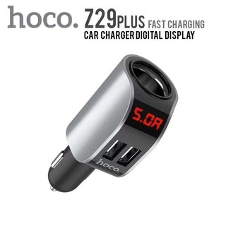 HOCO Z29 Plus ที่ชาร์จในรถ Dual USB 5A Max Car Charger LED Digital Display