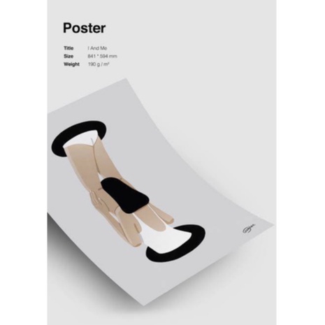 พร้อมส่ง! ภาพศิลปะ I And Me ก้องกานต์ gongkan 3 ใบสุดท้าย มือ1 A1 Size