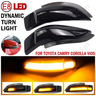 หลอดไฟเลี้ยวไดนามิก LED สําหรับ Toyota Corolla Altis CHR Yaris Vios Prius Venza 2 ชิ้น