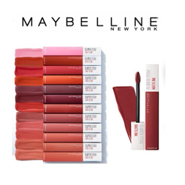 Maybelline New York Superstay Matte Ink 5 ml. เมย์เบลลีน นิวยอร์ก ซุปเปอร์ สเตย์ แมท อิงค์ ลิปเนื้อแ