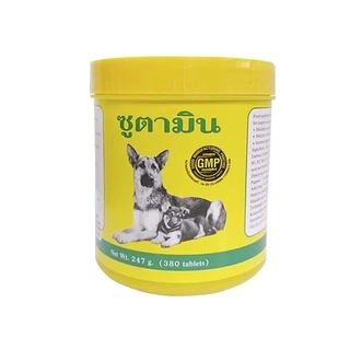 Zootamin ซูตามิน (เหลือง) วิตามินรวมสุนัข บำรุงสุขภาพ ขนสวยงาม ช่วยเจริญอาหาร