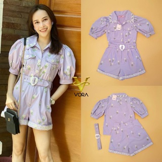 Set​ เสื้อแขนพอง+กางเกง (S/M/L) ป้าย VORA