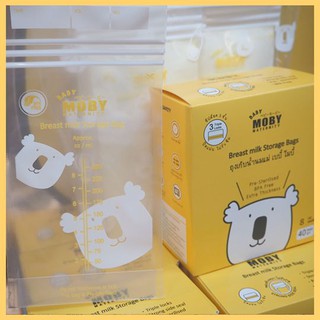 ถุงเก็บน้ำนมแม่ Moby Breast milk Storage Bags