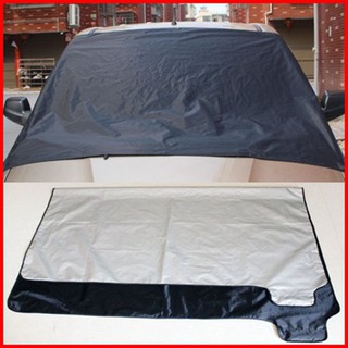 ผ้าคลุมกระจกหน้ารถยนต์ ผ้ากันฝุ่น ผ้ากันชื้น ผ้ากันลม Magnetic Windshield Cover ผ้าปิดกระจกรถแม่เหล็ก