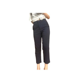 YNO Skinny cropped trousers กางเกงขา 6 ส่วนตะขอหน้า ทรงพอดีตัว 27134