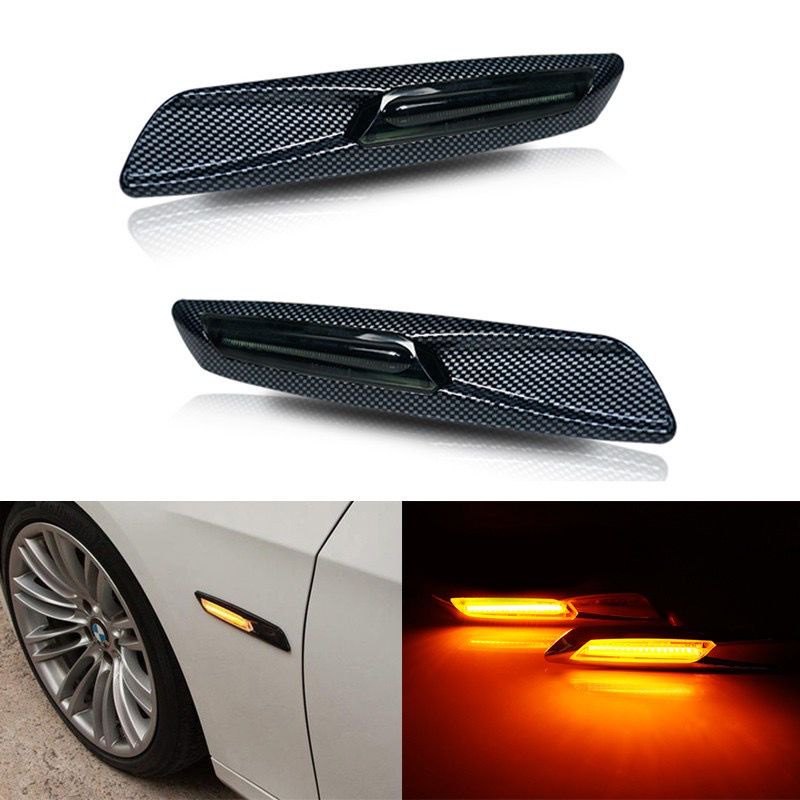 Bmw ไฟเลี้ยวคาร์บอนไฟเบอร์เนื้อ E81 E82 F30 F10 E90 E91 E60 E61