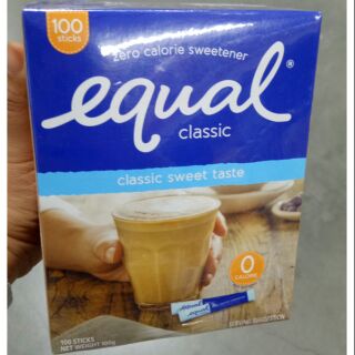 อิควล คลาสสิค Equal Classic Zero calorie sweetener 100 sticks 100g.