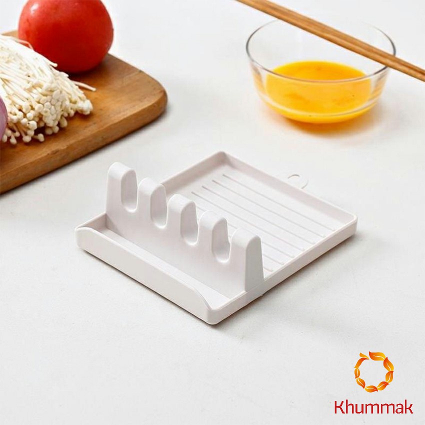 Khummak ที่วางช้อนซุป ที่ครอบหม้อ ที่ใส่พลาสติก อเนกประสงค์  Kitchen shelf ราคา ถูกที่สุด ดีลบีเคเค แกลเลอรีภาพที่ 5