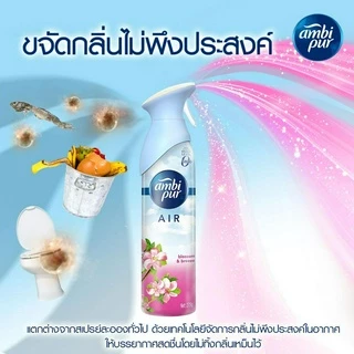 [3 แถม 1] Ambi Pur สเปรย์หอมปรับอากาศ ขจัดกลิ่นเหม็น แอมบิเพอร์ แอร์ เอ็ฟเฟ็คส์ บลอสซั่ม แอนด์ บรีซ 275g Febreze