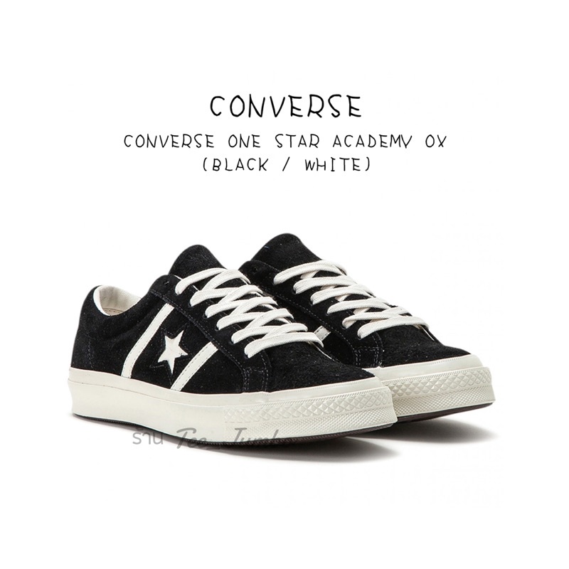 รองเท้า CONVERSE ONE STAR ACADEMY OX (BLACK / WHITE) 🐲👹 สินค้าพร้อมกล่อง