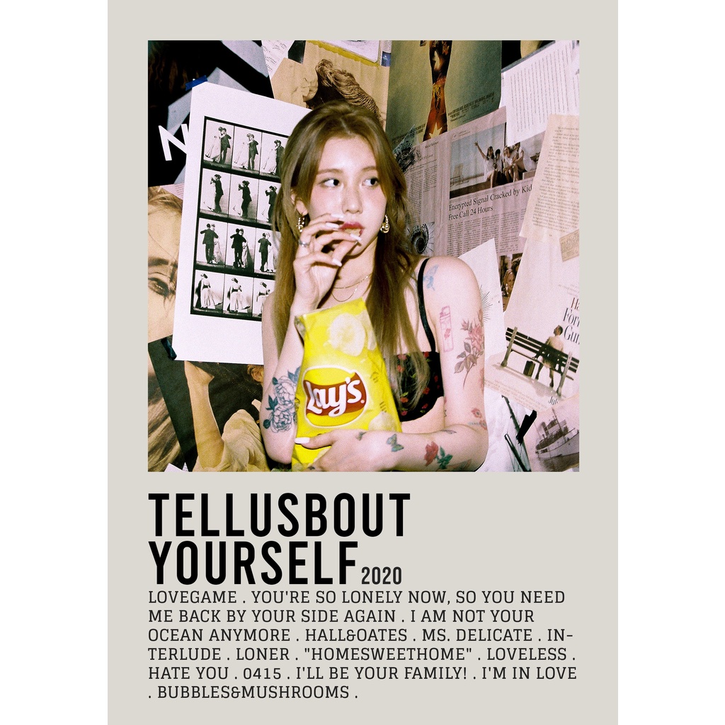 ฝาครอบโปสเตอร์ บอก usbout Yourself โดย Yerin Baek สําหรับห้อง/บาร์เบอร์ยิม