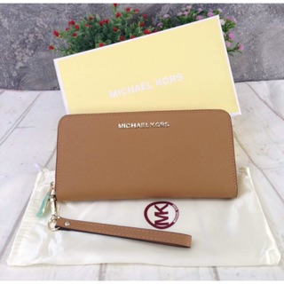 แท้💯% Michael Kors Wallet กระเป๋าสตางค์ หนัง safiano ซิปรอบ