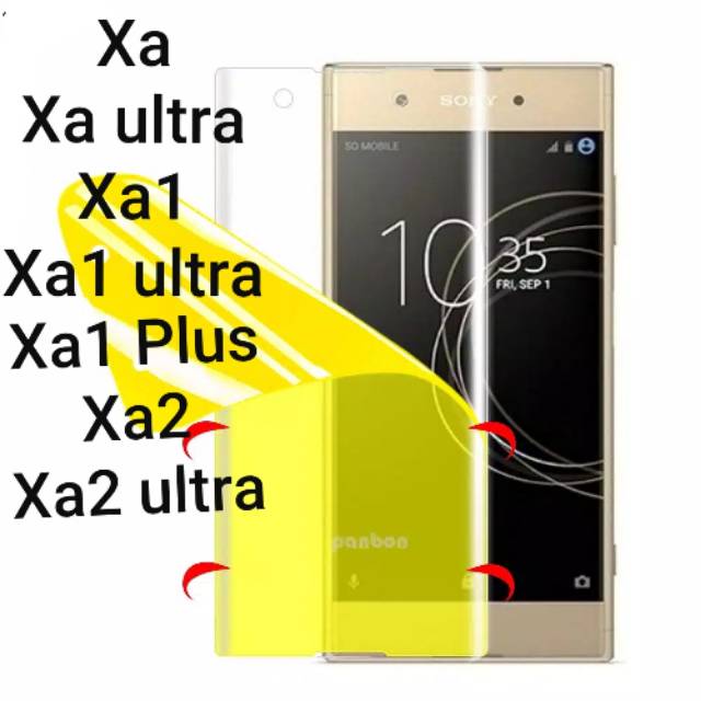 ฟิล์มไฮโดรเจลป้องกันรอยขีดข่วน Sony Xperia Xa / Xa ultra / Xa1 / Xa1 ultra / Xa1 Plus / Xa2 / Xa2 Ul