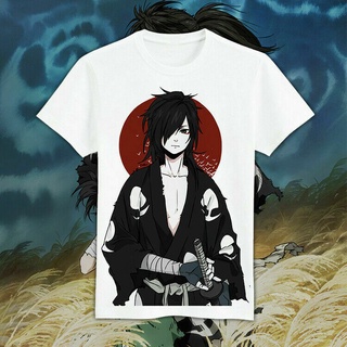 ผ้าฝ้ายคอกลมเสื้อยืดลําลอง พิมพ์ลายอนิเมะ Dororo Hyakkimaru สไตล์ฮาราจูกุfrom S-4XL