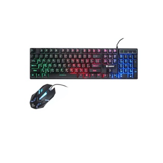 Keyboard + mouse combo set สีดำ NUBWO รุ่น NKM 623 SAVITAR คีย์บอร์ด เมาส์ ไฟทะลุอักษร g-nkm623 black