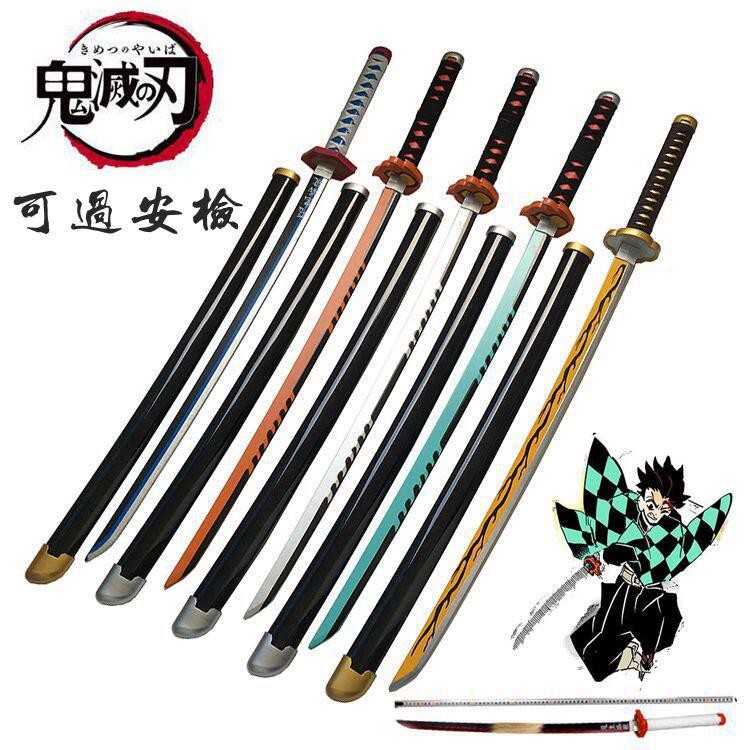 Demon Slayer Kimetsu no Yaiba ดาบไม้ ดาบไม้จากเรื่อง ดาบ ดาบพิฆาตอสูร มีให้เลือก 8 แบบ  ยาว 104 cm Demon Slayer Sword
