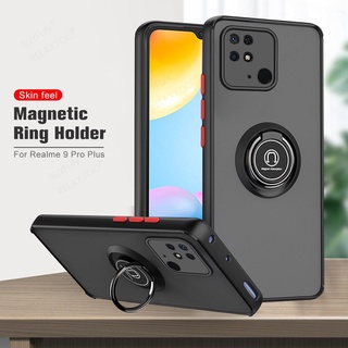 For Xiaomi Redmi 10C Case Car Magnetic Holder Matte Armor Coque Redmi10C Redme 10 C C10 6.67" Camera Protect Stand Phone Cover