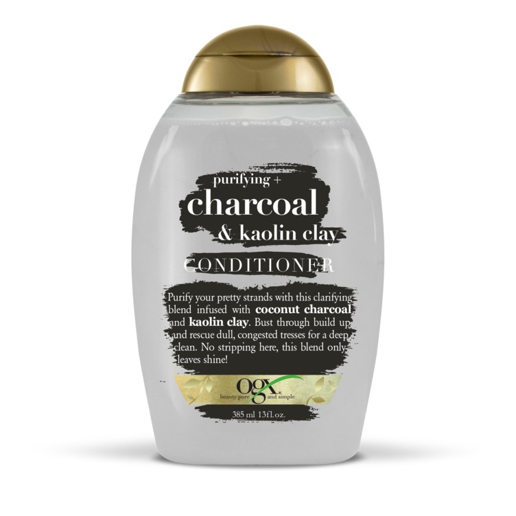 OGX Charcaol & Kaolin Clay Conditioner 385ml โอจีเอ็กซ์ ชาโคล คอนดิชั่นเนอร์ 385มล.