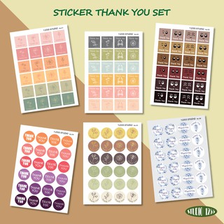 สติ๊กเกอร์ Thank You set ติดของขวัญ