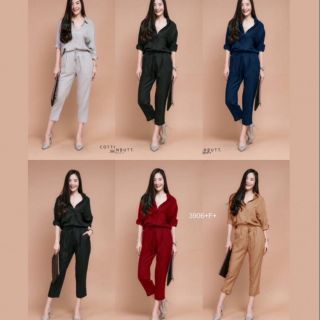 New Koreaset !!! Set 2 ชิ้น เสื้อเชิ้ตแขนยาว กับกางเกงเอวสูง​ สวยหรูมากๆจ้า