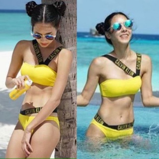 CK Calvin Klein Sport Set รุ่นคลาสสิค บรา CK เซตบราไขว้และกางเกง