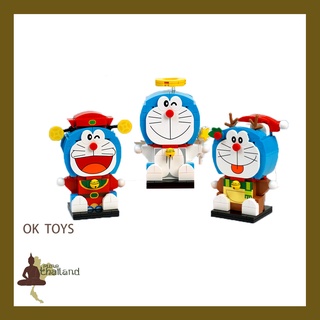 สินค้าใหม่ Doraemon series ประกอบอาคารบล็อกของเล่นปริศนาเด็กชายและเด็กหญิง โดเรม่อน（ไม่มีกล่อง）