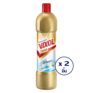 VIXOL วิกซอล น้ำยาล้างห้องน้ำ โกลด์ 900 มล. (ทั้งหมด 2 ชิ้น)