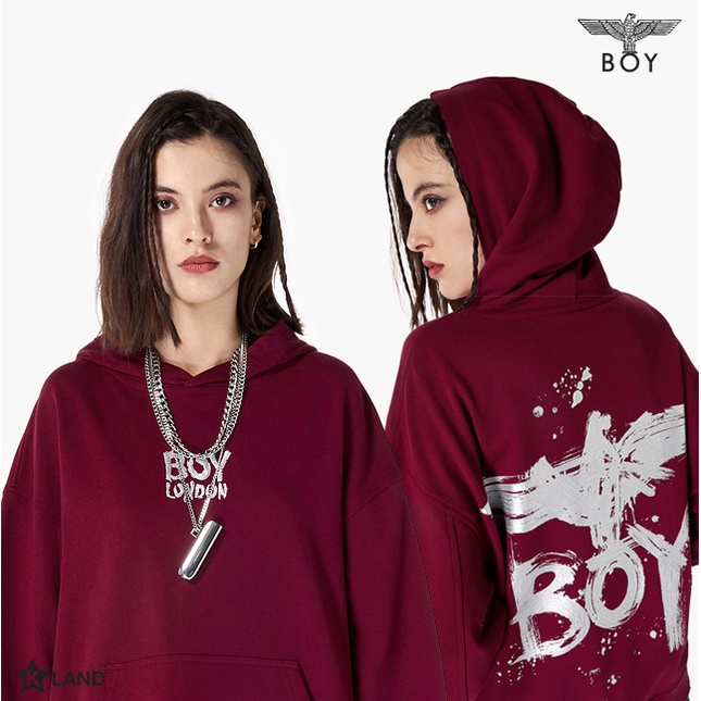 [CLEARANCE] BOY LONDON บอย ลอนดอน HOODIE เสื้อฮู้ด คอกลม ของแท้ 100% (BOY21HD4007N)