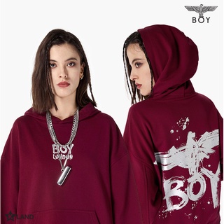 BOY LONDON บอย ลอนดอน HOODIE เสื้อฮู้ด คอกลม ของแท้ 100% (BOY21HD4007N)