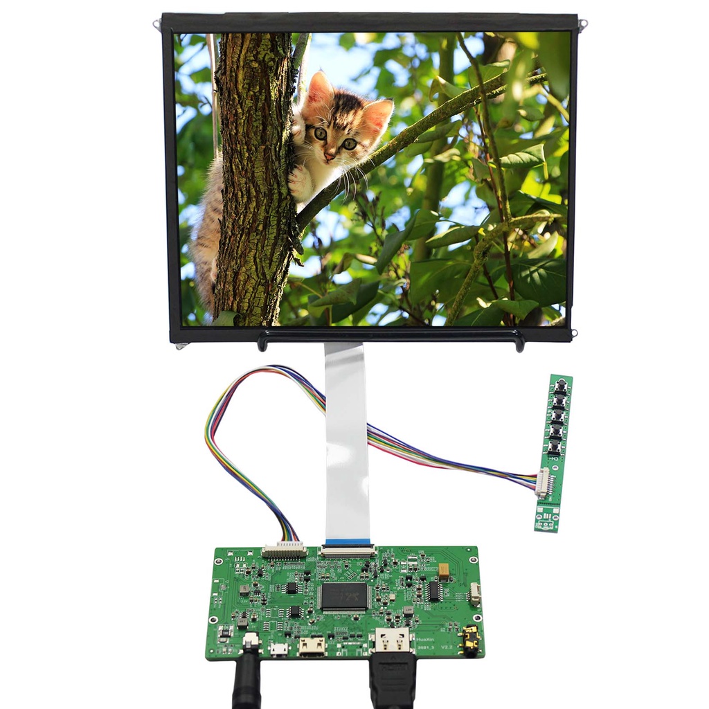 VSDISPLAY HD-MI LCD Controller Board RTD2556T Chip With 9.7inch 2048x1536 IPS 4:3 LP097QX1 LTL097QL0