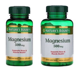 Natures Bounty High Potency Magnesium 500 mg.