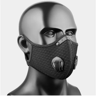 🇹🇭หน้ากากกันฝุ่นระบายอากาศ 2 - filter pm 2 . 5 สําหรับผู้ใหญ่วัยรุ่นพร้อมแผ่นกรอง กันฝุ่น ละอองน้ำ ปรับสายได้-hp5280