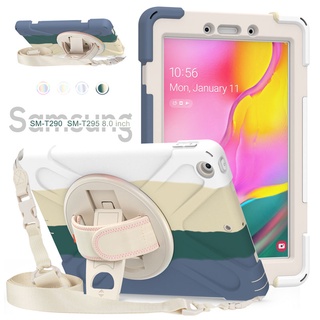 ใหม่ เคสแท็บเล็ต ทนทาน พร้อมสายคล้องไหล่ สําหรับ Samsung Galaxy Tab A 8.0 T290 T295 2019