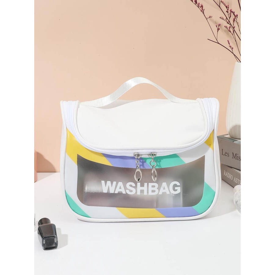 Katoshop 💥พร้อมส่ง💥 กระเป๋าเครื่องสำอาง 🌈𝐂𝐨𝐥𝐨𝐫𝐟𝐮𝐥🌈 เก็บเครื่องสำอาง สีสดใส หยิบง่าย ใช้สะดวก 💦กันน้ำ💦 มีสี่ใหม่เข้าเพิ่ม - รูปที่ 5