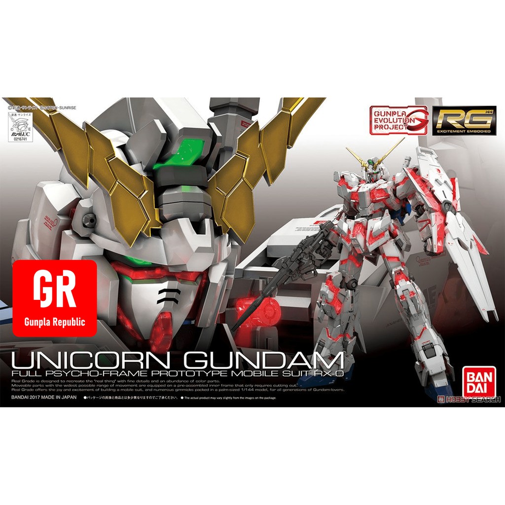 RG Unicorn Gundam Bandai