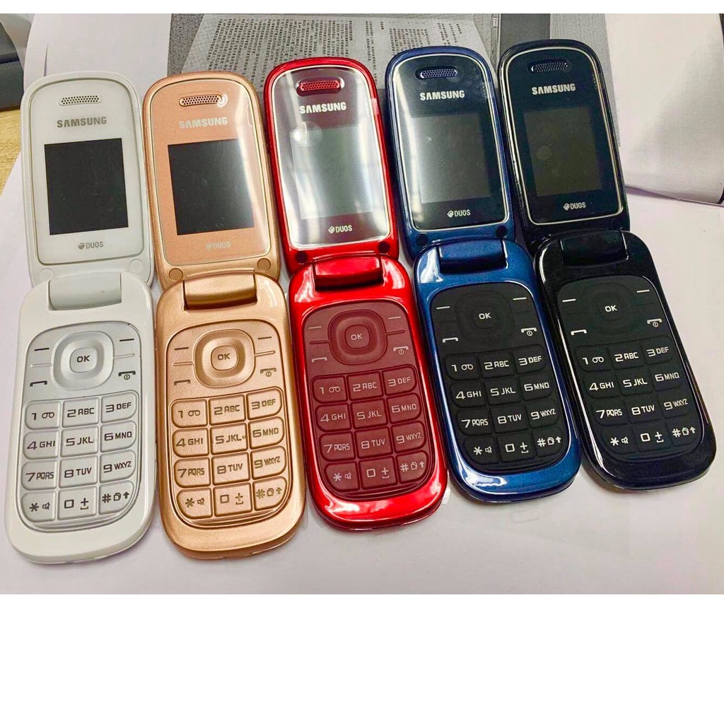 โทรศัพท์มือถือซัมซุง SAMSUNG GT-E1272 ใหม่ (สีทอง) มือถือฝาพับ ใช้ได้ 2 ซิม ทุกเครื่อข่าย AIS TRUE DTAC MY  3G/4G ปุ่มกด