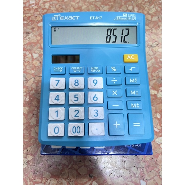 เครื่องคิดเลข รุ่น CT-612VC / 817 สีสดใส ขนาด 1215 cm รูปที่ 7