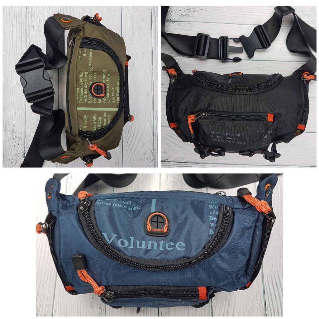 😎🤩ยอดนิยมใช้ทนสวยจบในใบเดียว😎กระเป๋าคาดเอว/คาดอก​ Volunteer รุ่น​ VA-1518-05A