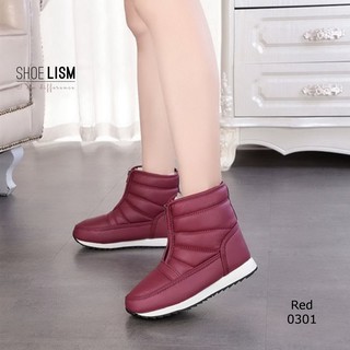 รองเท้าบูทหุ้มข้อนำเข้า ใส่เล่นหิมะได้ วัสดุpu นำเข้า