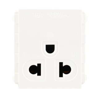 เต้ารับเดี่ยว 3 ขา EVE 560468 สีขาว SINGLE SOCKET EVE 560468 3-PIN WHITE