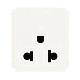 เต้ารับเดี่ยว 3 ขา EVE 560468 สีขาว SINGLE SOCKET EVE 560468 3-PIN WHITE