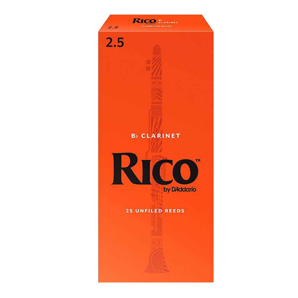 ลิ้นคลาริเนท Rico Clarinet Reeds Orange Case (อัน) แยกชิ้น