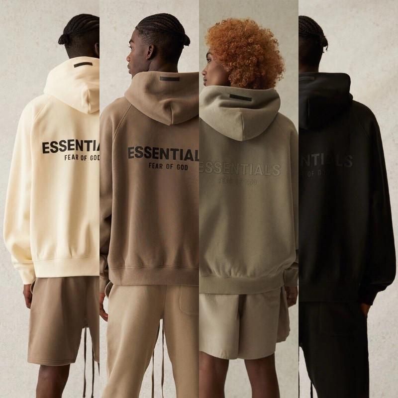 ลด 400 Set Camel M/Moss XLพร้อมส่ง FOG FEAR OF GOD ESSENTIALS Multi-line Essentials hoodie