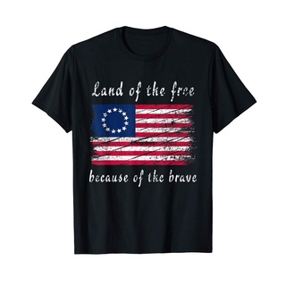 เสื้อยืด พิมพ์ลายธงอเมริกัน Betsy Ross สไตล์วินเทจ 13 ดาว