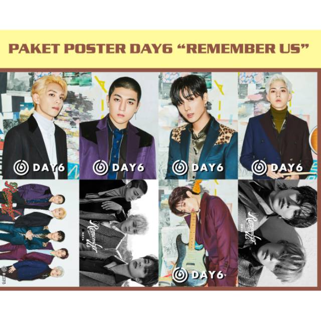 DAY6 DAY 6 REMEMBER US POSTER SET