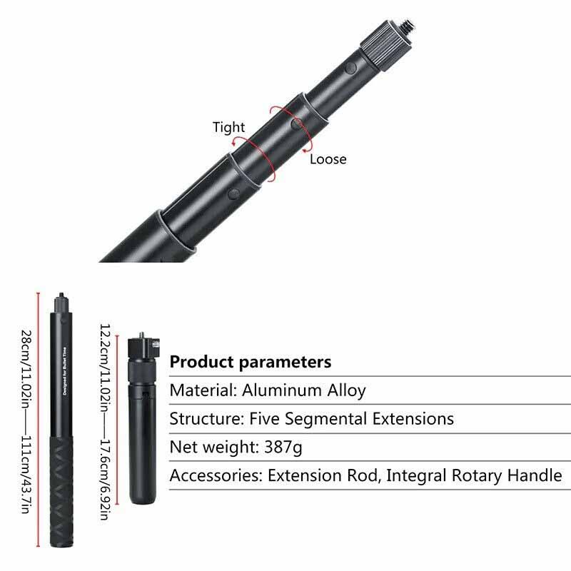 Insta360 Bullet Time Bundle (1.14 M+Handle) Invisible Selfie Stick Tripod For Insta360 | Action Camera