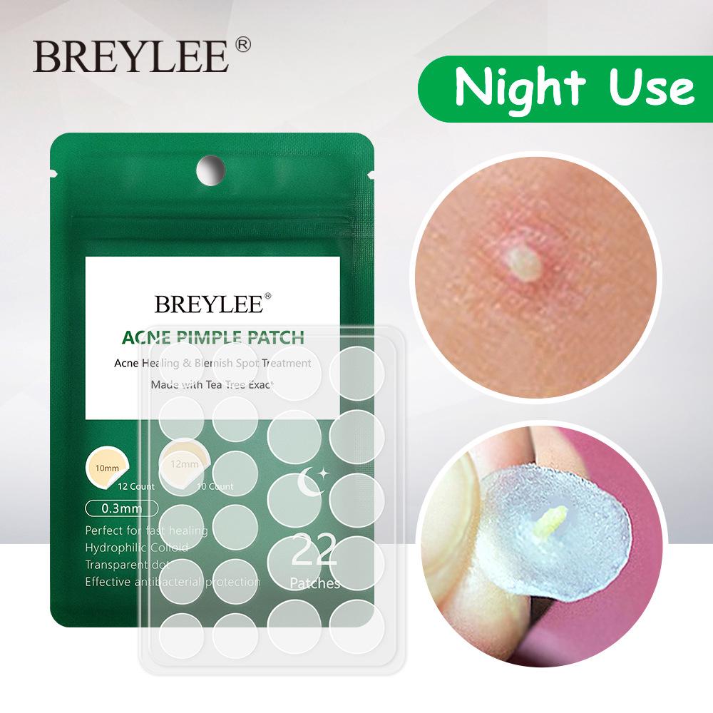 🔥พร้อมส่ง/แท้🔥 (22 ชิ้น) แผ่นดูดสิว Breylee Acne Pimple Patch Acne Treatment Stickers Pimple Remover Tool