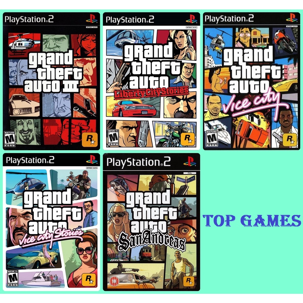 GTA  จีทีเอ  Grand Theft Auto  แกรนด์เทฟต์ออโต Original ps2  ทุกภาคของ เพลย์สเตชั่น 2  Playstation 2